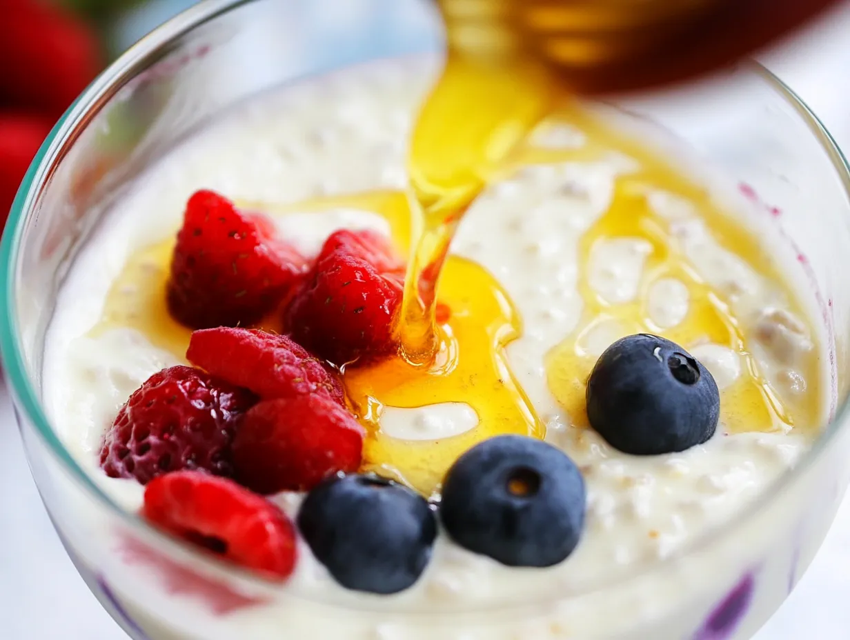 Is it OK to melt cottage cheese with honey and berries?