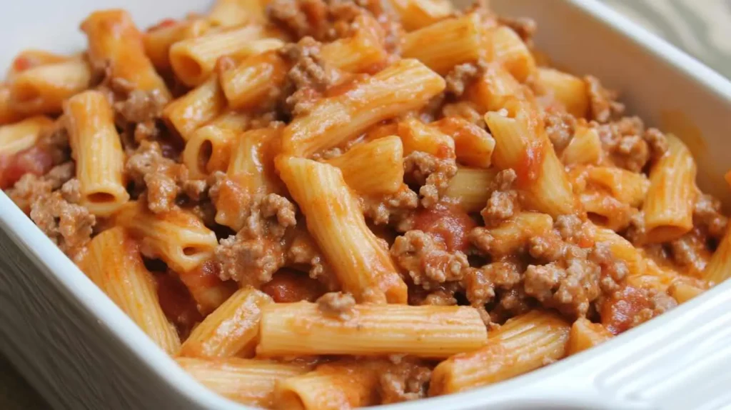 Ground Beef Pasta Recipes No Tomato Sauce Ground Beef Pasta Recipes No Tomato Sauce with penne and a creamy sauce.