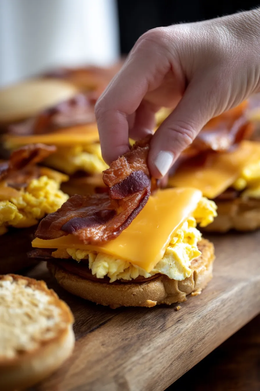 French Toast Breakfast Sandwich Preparation