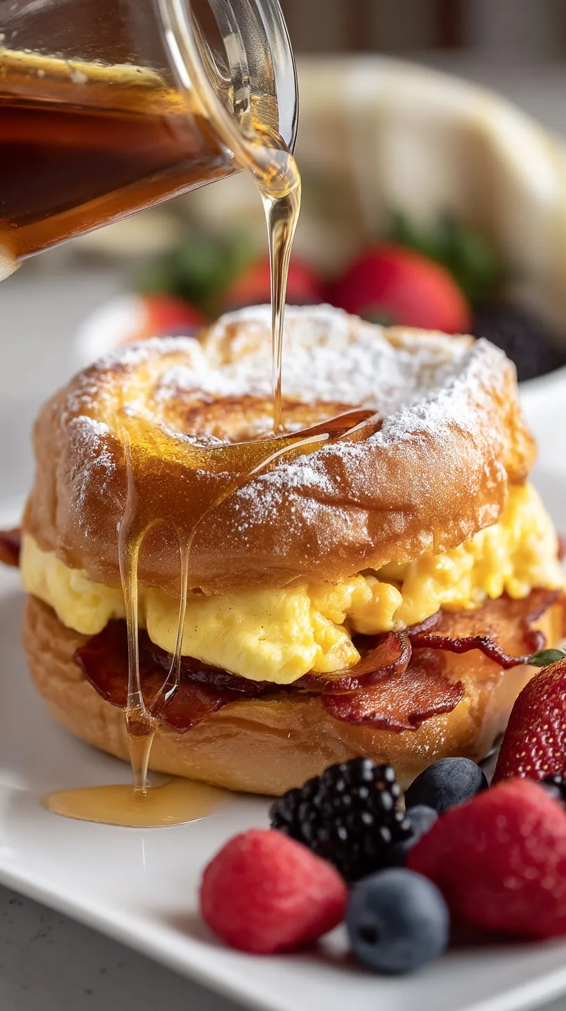french toast breakfast sandwich