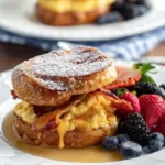 Stuffed French Toast Breakfast Sandwich